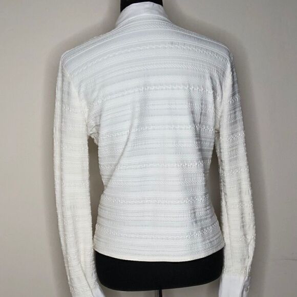 Maurice Sassoon Beige Long-Sleeve Cardigan Jacket Top - Picture 5 of 13